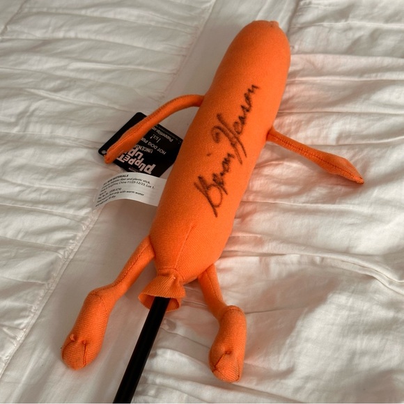 Puppet Up! Hot Dog Hand Puppet by Henson Signed by Brian Henson RARE - Picture 6 of 8